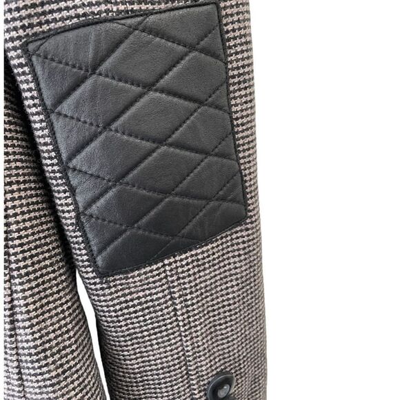 AS by DF Black and Tan Wool Blend Houndstooth Blazer - Picture 7 of 14